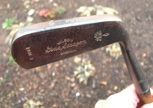 RH Antique Vintage Hickory Shaft GENE SARAZEN WILSON Wood 9 Putter, 35" - Picture 1 of 12