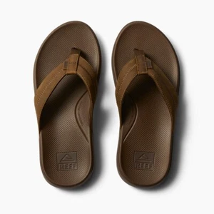 REEF - Chanclas de cuero con cojín Phantom 2.0 para hombre - Caramelo - Sandalias de playa - Imagen 1 de 5