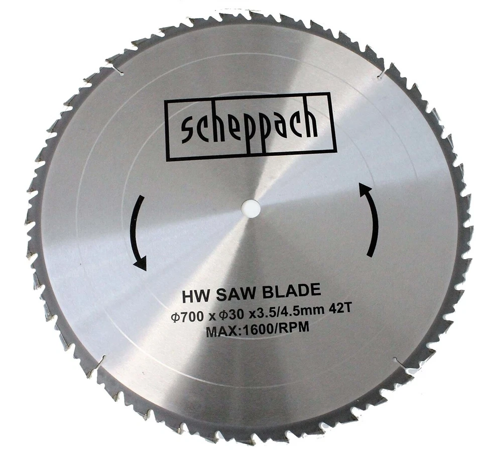 SCHEPPACH Sägeblatt HW 700 x 30 x 4,5 mm 42 Zähne Wippsäge Wippkreissäge HS720 - Bild 1 von 1