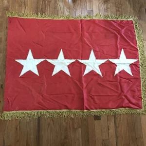 Vintage U. S. Army Four Star General Flag 3 Feet By 4 Feet - Picture 1 of 1