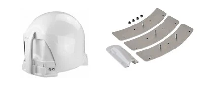 MAXVIEW VUQUBE 2 FÜR SKY Q AUTOMATISCHER TRAGBARER SATELLIT WEISS MIT MONTAGESET - Bild 1 von 4