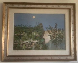Mario CAROTENUTO Olio su tela del 1970. 50x70 cm. Ben incorniciato. CAPOLAVORO! - Foto 1 di 2