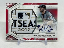 2018 Topps Diamond Icons Paul Goldschmidt AUTO JUMBO POSTSEASON RELIC RED #2/5