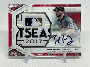 2018 Topps Diamond Icons Paul Goldschmidt AUTO JUMBO POSTSEASON RELIC RED #2/5 - Picture 1 of 2