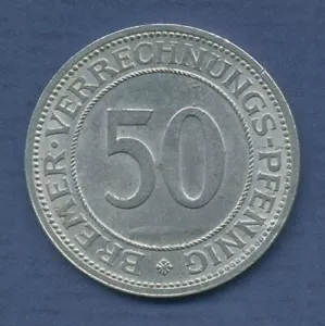 Bremen 50 peniques de facturación 1924, J N44 ss-vz (m6241) - Imagen 1 de 2