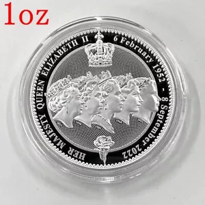 Niue Island 2022 2.5 Dollar Commemorative coin of Queen Elizabeth II Silver Coin - Picture 1 of 12