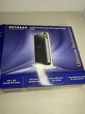 Netgear N900 450 Mbps 4-Port Wireless Dual Band Gigabit Router (R4500) - Image 1 of 4
