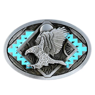 Eagle Belt Buckle Western Cowboy Cowgirl Native American Motorcyclist (XEG-04) - Image 1 of 2