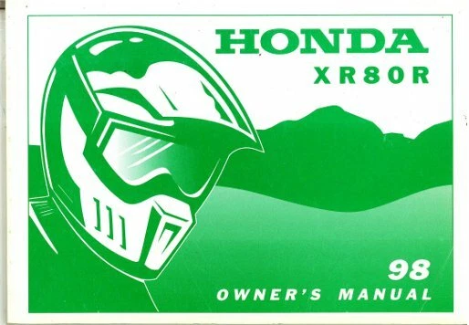 Honda XR80R 1998 manual del propietario de la motocicleta: 31GN1710 Foto 1 de 1