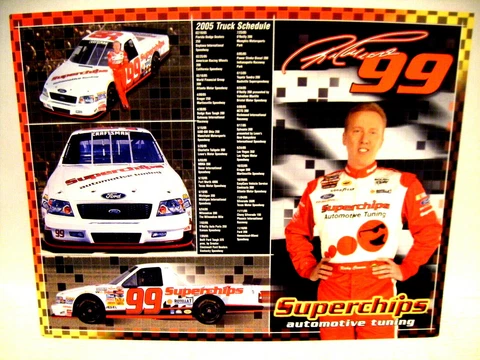 2005 RICKY CRAVEN #99 ROUSH SUPERCHIPS NASCAR CRAFTSMAN TRUCK SERIES POSTCARD Cover
