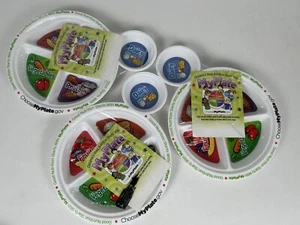 3 Myplate.gov Sectional Food Portion Control Plastic Plates - Picture 1 of 6