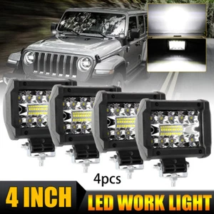 4 x 100W LED Arbeitsscheinwerfer 12V Offroad Scheinwerfer Traktor Bagger SUV LKW - Bild 1 von 11