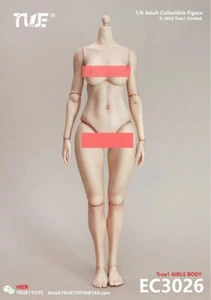 Figura femenina True1Toys EC3026 1/6 pálido pecho grande melocotón glúteos cuerpo 12"" - Imagen 1 de 3