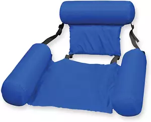 Water Chair Inflatable Swimming Pool Float Lounge, Blue - Picture 1 of 1