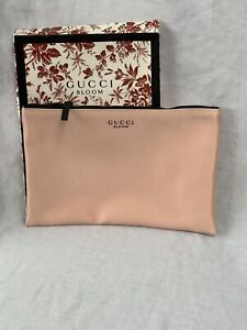 Gucci Bloom Perfume Beauty Women's Pink Make Up Bag