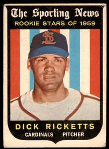 1959 Topps Dick Ricketts  VG RC St. Louis Cardinals #137