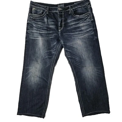 Pantalones de mezclilla rectos desteñidos Salvage Los Angeles Anarchy talla 38w x 26L calce relajado Foto 1 de 4