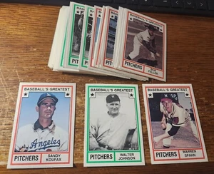 ⚾️ 1982 TCMA BASEBALL'S GREATEST PITCHERS -- MISSING 2 CARDS FROM 45 CARD SET - Picture 1 of 1