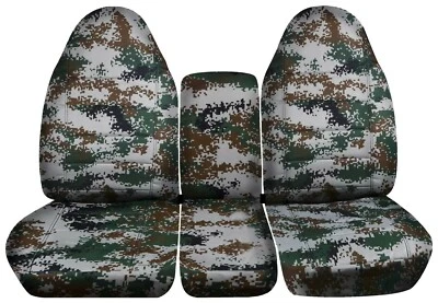 Juego de fundas de asiento delanteras 40-20-40 para camioneta Ford F250 Super Duty 1999-2010 camuflaje Foto 1 de 4