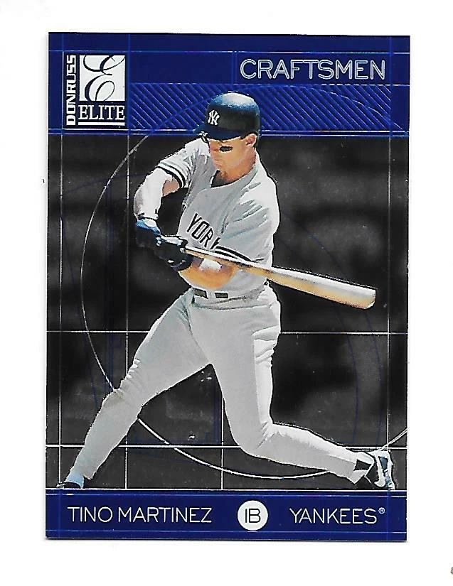 TINO MARTINEZ 1998 DONRUSS ELITE CRAFTSMEN #30 SERIAL #1341/3500 N.Y. YANKEES - Image 1 of 1