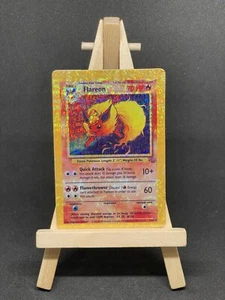 Rare Flareon 3/64 Vintage Prism Holo Vending Sticker Jungle 90's - Picture 1 of 4
