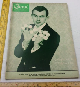 Christopher Woodward Genii International Conjurors magazine Magicians 1963 - Imagen 1 de 5