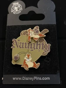 Disney Pin 58722 Chip 'n' Dale Naughty Chipmunks throwing Acorns Pin-On-Pin (2D) - Picture 1 of 3