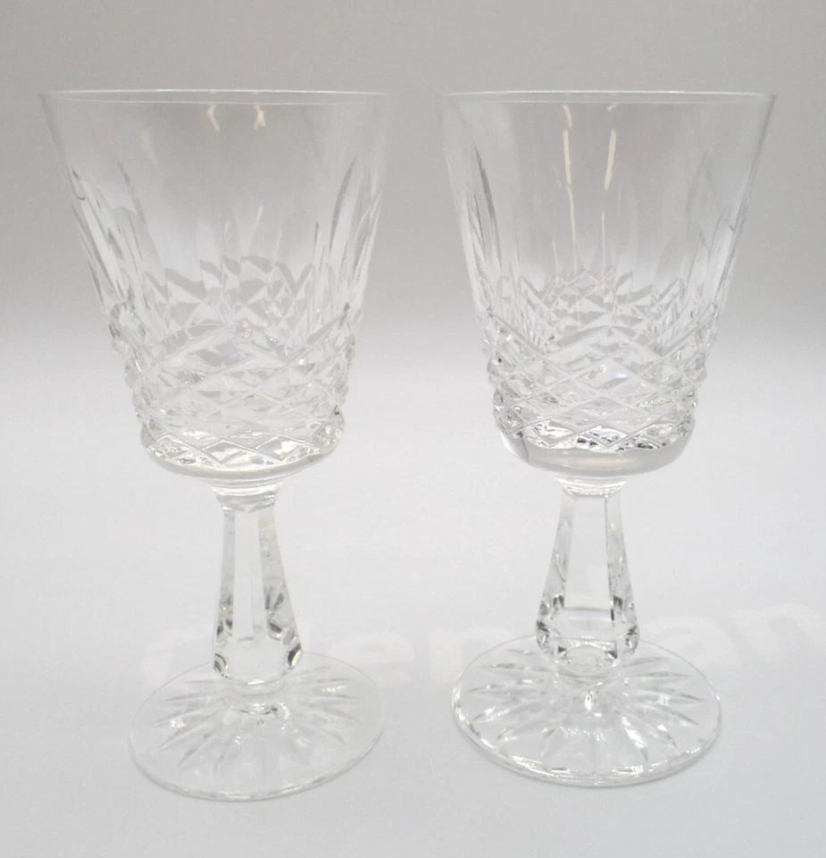 PAIR WATERFORD KENMARE CLARET WINE GLASSES ~ 6"  EXCELLENT CONDITION - Image 1 of 4
