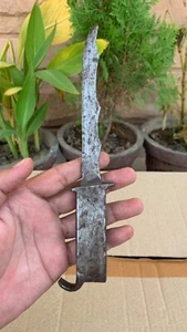 Antique Rare Hand Forged Iron Hilt Carved Iron Blade Knife Dagger Hunting Katar - Picture 1 of 11