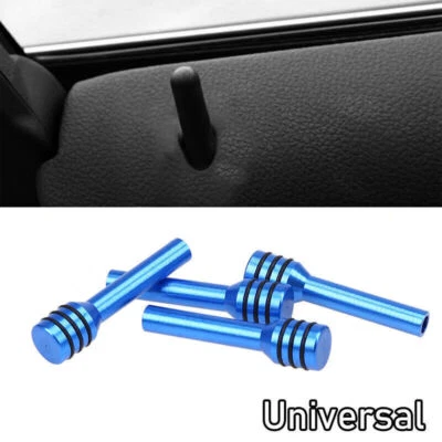 4x Blue Aluminum Interior Door Locking Lock Knobs Pull Pins for Car Truck HotRod - Imagem 1 de 4