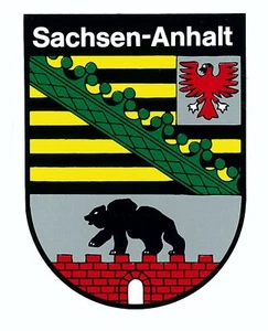 Aufkleber Wappen Sachsen-Anhalt 115 x 90 mm Sticker Tattoo Auto - Bild 1 von 1