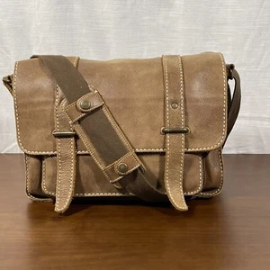 WURZELN KANADA LEDER UMHÄNGETASCHE KURIERTASCHE 13"" Büroarbeit - Bild 1 von 14