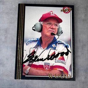 Glen Wood BROS 1992 MAXX BLACK #118 VINTAGE autographed NASCAR HALL OF FAME card - Picture 1 of 1