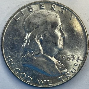 1953-D FRANKLIN HALF DOLLAR COIN - Bild 1 von 2