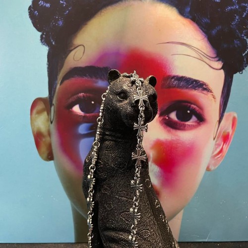 CHROME HEARTS Catena Stampo Cuori Cromati Croce Gotica