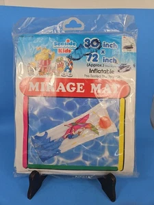 Vtg NOS Seaside Kids Pool Raft Float Mirage Mat 30" X 72" vinyl surfing guy - Picture 1 of 7