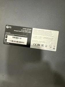 1X S3400-48T4SP 48-Port gigabit PoE + Managed Switch with 4 SFP+, 400W - Picture 1 of 2