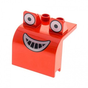 1x Lego Duplo Building Vehicle Buddel Red Eyes Straight Muck 3274 40647pb02