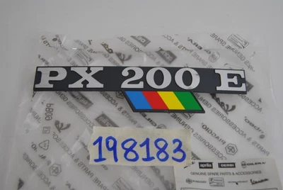 Placa De Cofre Lateral Emblema Piaggio Vespa PX 200 E Arcobaleno - Imagen 1 de 2