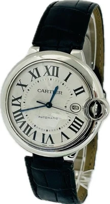 Cartier Ballon Bleu W69016Z4 3001 Silver Automatic Mens Watch Excellent++ A3963 - Image 1 of 4