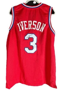 76ers Allen Iverson Signed Autographed Custom Jersey (JSA) - Picture 1 of 4