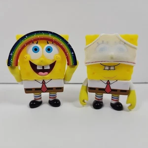 Kidrobot Bob Esponja Pantalones Cuadrados Paquete de 2 Mini Figura Vinilo Imaginación Calzoncillos - Imagen 1 de 8