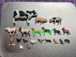 1/64 Animal Figure Model Mini Poultry Pets Scene Display Doll Diorama Model Toys - Picture 1 of 38