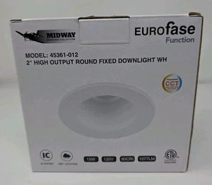 Eurofase Function Midway 2" High Output Round Fixed Downlight, White - 45361-012 - Picture 1 of 9