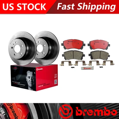 Fits Subaru Legacy 1997-1998 Front Brake Rotors & Ceramic Brake Pads - Brembo OE - Image 1 of 4