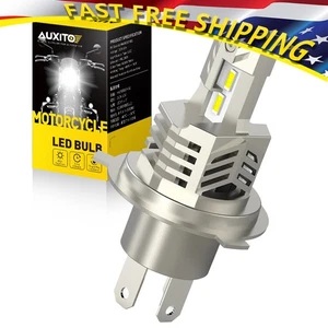 AUXITO 1X Motorcycle Headlight Super Bright White H4 9003 LED Bulb High Low Beam - Picture 1 of 7