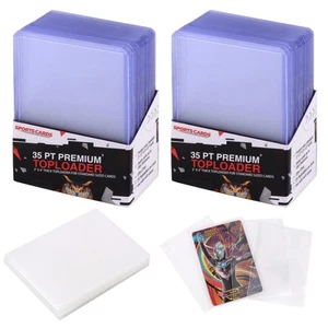 50 Toploader Soft Sleeves Bustine per Carte Pokemon Custodie per Carte Standard - Foto 1 di 12
