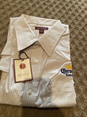 Nueva Camisa de Vestir Corona Manga Extra Larga Cuello Abotonada con Etiquetas Foto 1 de 4