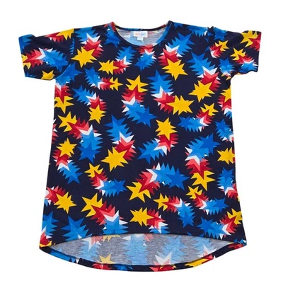 NWT LuLaRoe Gracie Starburst T-Shirt Kids Youth Unisex Size 14 - Image 1 of 4