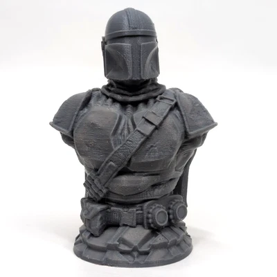 Star Wars Mandalorian Bust 4" Din Djarin Boba Fett Mando 3D Printed Figure - Image 1 of 4